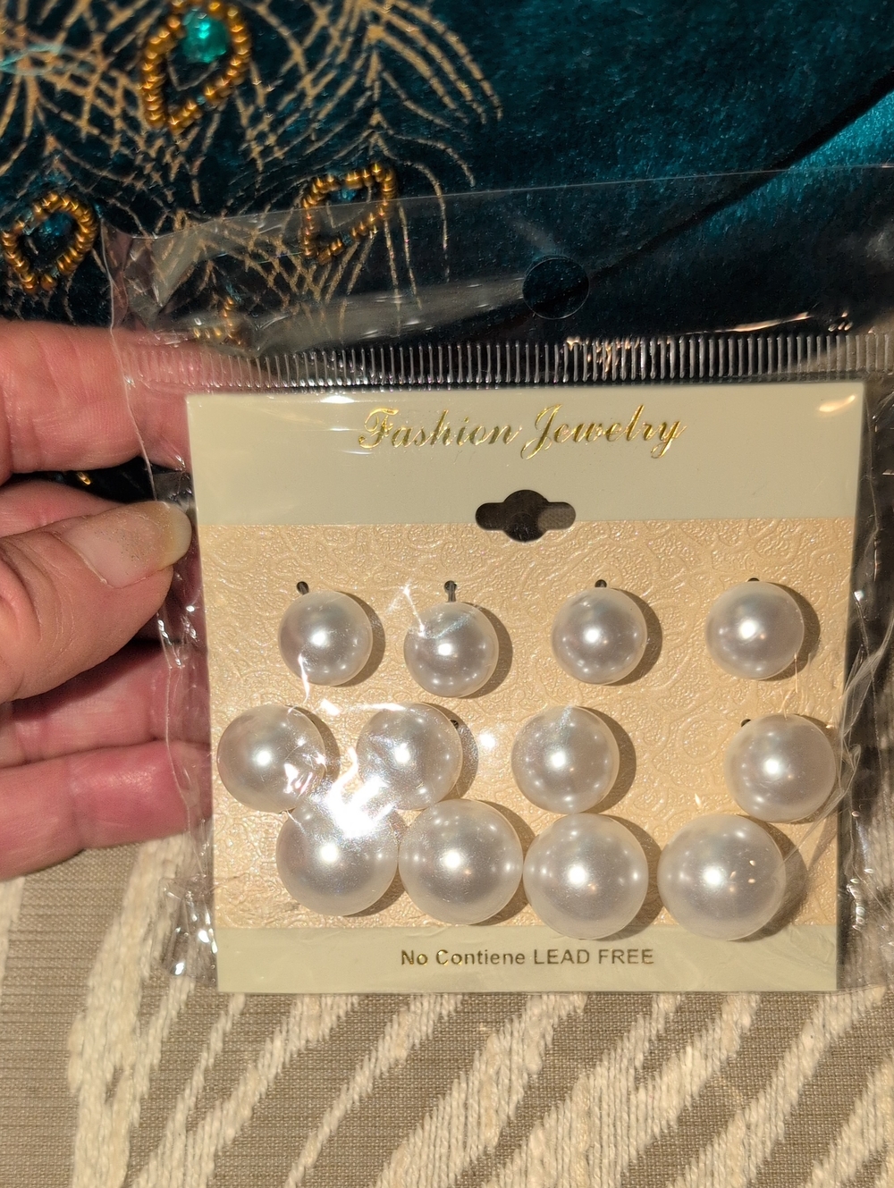 Fashion Jewelry White Pearl Stud Earring Set - Classic Ivory Pearls